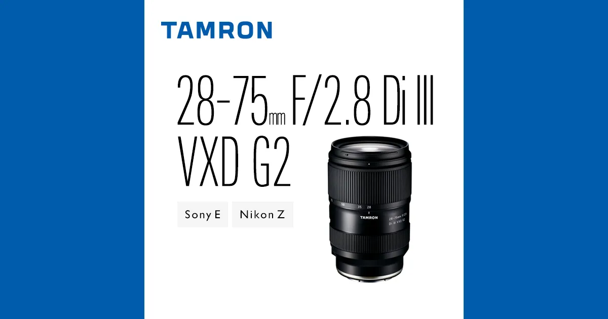Tamron 28-75mm F/2.8 Di III VXD G2 : photo du produit
